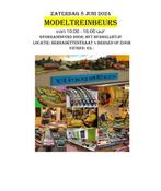 MODELTREINBEURS 8 JUNI 2024 TE BERGEN OP ZOOM Nederland, Hobby & Loisirs créatifs, Trains miniatures | Échelles Autre, Comme neuf