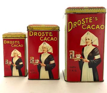 oude Droste cacao blikken beschikbaar voor biedingen