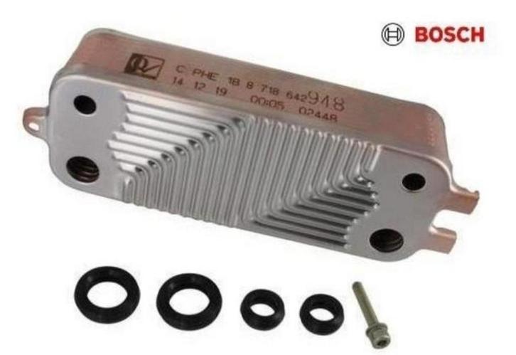 Platenwisselaar sanitair Bosch Condens 3000 W (100% nieuw), Verzamelen, Overige Verzamelen, Nieuw, Ophalen of Verzenden