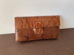 Vintage clutch handtas slangenleer, Ophalen, Zo goed als nieuw