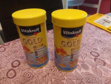 2x250ml neuf vitacraft premium gold flake mix  beschikbaar voor biedingen