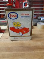 oude esso extra standaard lage witte lege oliekan, Verzenden, Gebruikt, Overige typen
