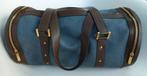 Delvaux Le Lilly GM jeans indigo jeans en leder handtas, Ophalen of Verzenden, Zo goed als nieuw, Blauw, Handtas