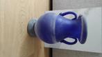 Blauwe vaas mat glas, Gebruikt, Glas, Minder dan 50 cm, Verzenden