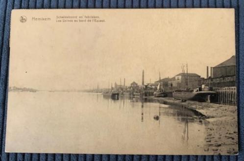 HEMIXEM - HEMIKSEM - Scheldezicht met fabrieken - v. 1919, Verzamelen, Postkaarten | België, Gelopen, Antwerpen, Voor 1920, Ophalen of Verzenden