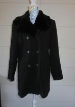 Zwarte dames jas - stof - Clockhouse - Maat 40 - wol, Maat 38/40 (M), Zwart, Clockhouse C&A, Ophalen of Verzenden