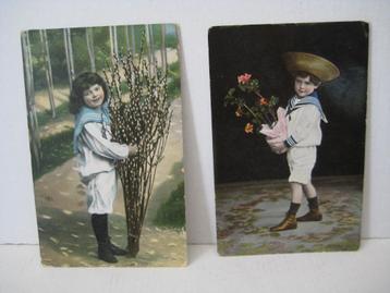 OUDE POSTCARDS JONGENS beschikbaar voor biedingen