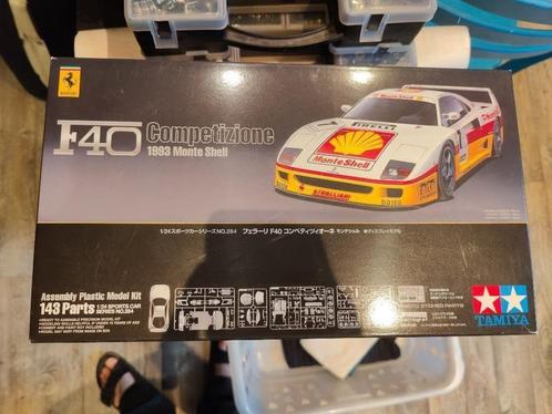 Ferrari F40 GT MonteShell – Tamiya schaalmodel 1:24 – collec, Hobby en Vrije tijd, Modelbouw | Auto's en Voertuigen, Nieuw, Auto