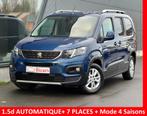 Peugeot Rifter 1.5 BlueHDI AUTO+ 7-ZITPLAATS+NAVI-CAMERA Cru, Auto's, Monovolume, Blauw, 7 zetels, Diesel