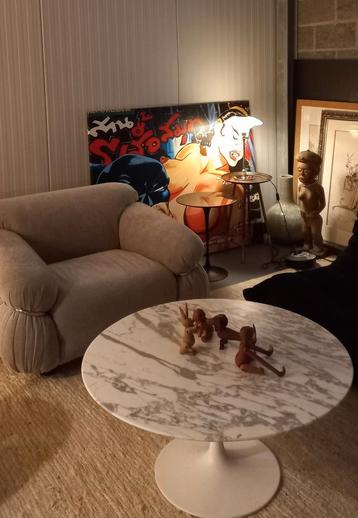 Mid-century fauteuils tulipe takahama sheepskin Albini  beschikbaar voor biedingen