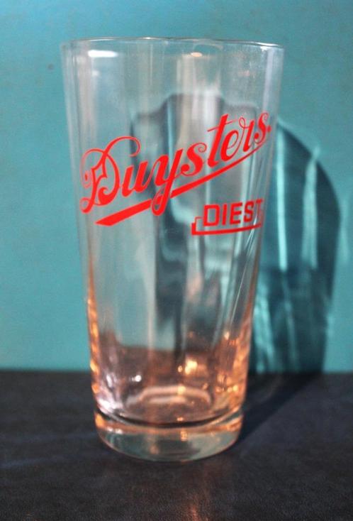 Prachtige pint in rode letters ~~ Duysters Diest ~~, Verzamelen, Glas en Drinkglazen, Gebruikt, Bierglas, Ophalen of Verzenden
