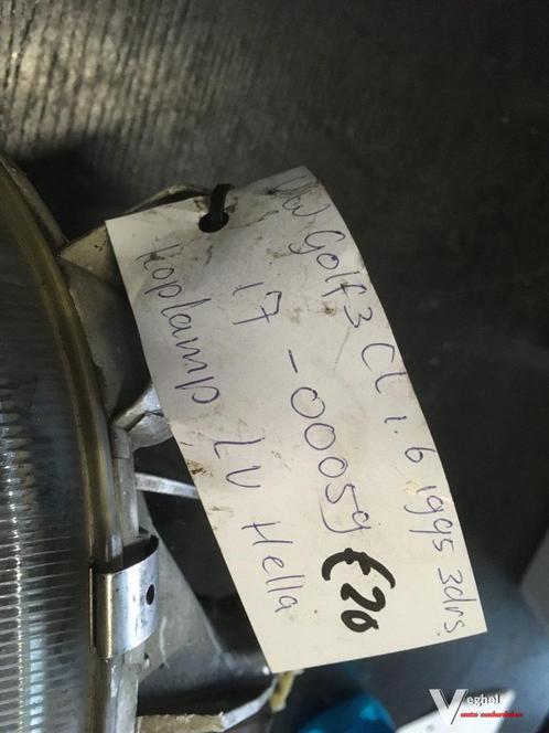 Vw Golf3 1995 Koplamp Links Hellah, Auto-onderdelen, Verlichting, Gebruikt, Ophalen of Verzenden