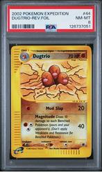 Pokemon Expedition Base Set Reverse Foil Dugtrio PSA 8 WOTC, Verzenden, Nieuw, Losse kaart, Foil