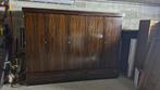 Macassar vintage kledingkast met 5 deuren in ebbenhout finee, Antiek en Kunst, Antiek | Meubels | Kasten, Ophalen