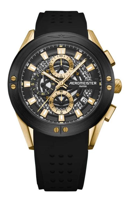 AEROMEISTER MUNDO SPORT CHRONO MET 500€KORTING! 💯%NIEUW!, Handtassen en Accessoires, Sporthorloges, Nieuw, Ophalen of Verzenden