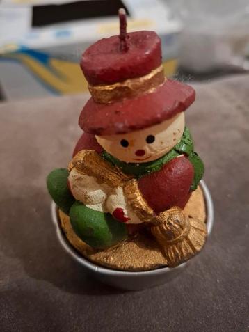 Vieille bougie bonhomme de neige, Enlèvement ou Envoi, Comme neuf
