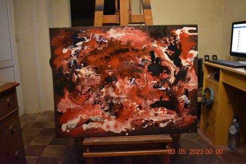 Serie nr. 17 over abstracte schilderijen, door joky kamo Pai, Antiek en Kunst, Kunst | Schilderijen | Abstract, Ophalen
