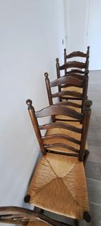 6 stuks vol Franse eiken stoelen., Antiek en Kunst, Ophalen