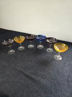 Val Saint LAMBERT - 6 coupes à champagne en cristal, Enlèvement ou Envoi