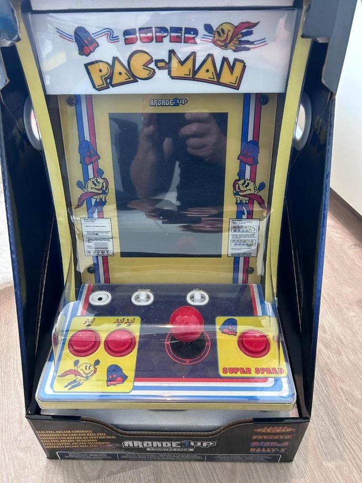 Arcade1Up Countercade – Super Pac-Man (CIB), Games en Spelcomputers, Spelcomputers | Overige, Zo goed als nieuw, Ophalen of Verzenden