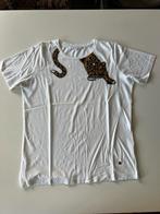 Xandres t-shirt met tijger/avec tigre - Small, Wit, Ophalen of Verzenden, Zo goed als nieuw, Korte mouw