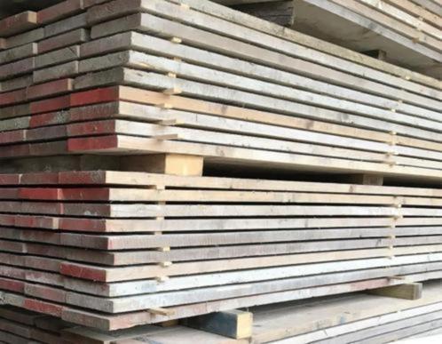 Planches d'échafaudage en bois d'échafaudage d'occasion 32x2, Bricolage & Construction, Bois & Planches, Utilisé, Planche, Épicéa