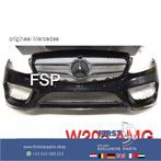 W205 AMG Voorbumper + gril Mercedes C Klasse zwart 2014-2019, Utilisé, -, Avant, -