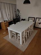 Tafel + stoelen, Huis en Inrichting, Ophalen, Gebruikt, 100 tot 150 cm, 200 cm of meer