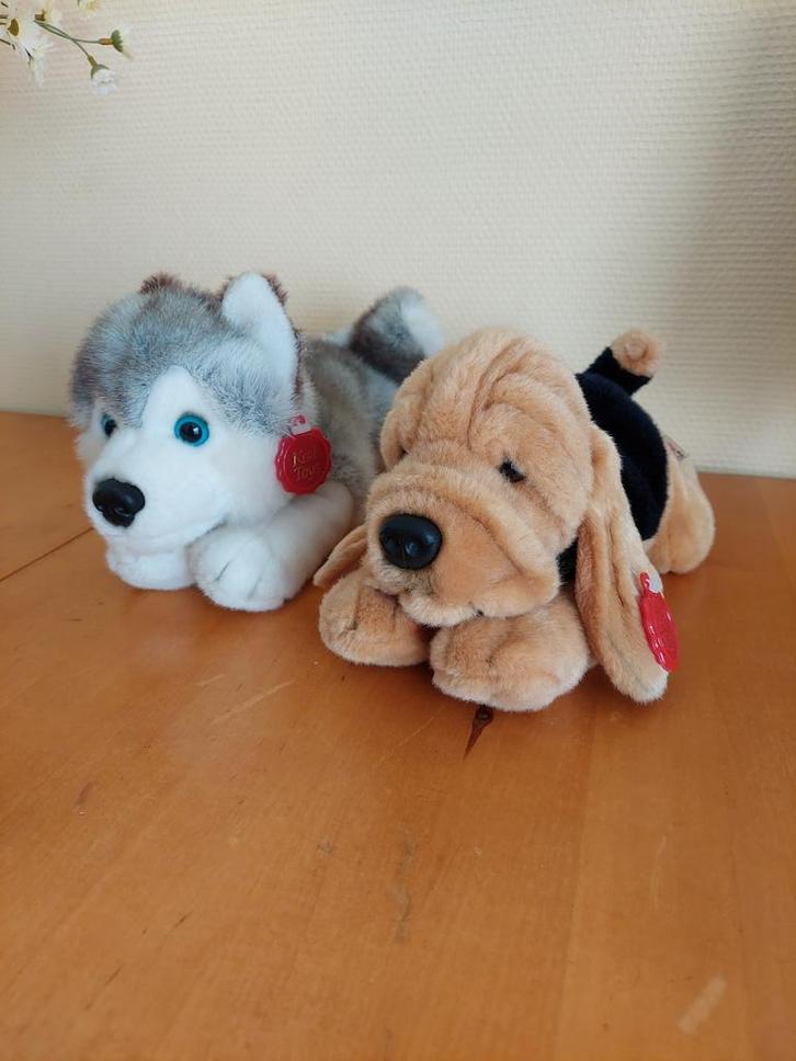 2 Keel Toys pups 30 cm, Kinderen en Baby's, Speelgoed | Knuffels en Pluche, Zo goed als nieuw, Hond, Ophalen of Verzenden