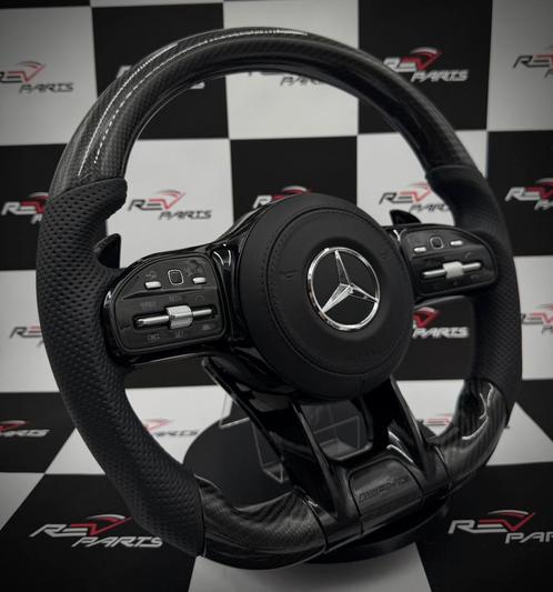 Mercedes carbon stuur compleet leer leder AMG, Auto-onderdelen, Besturing, Ophalen of Verzenden