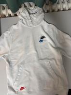 Nike hoodie – wit – meerdere geborduurde logo’s – maat M, Ophalen, Zo goed als nieuw, Blauw