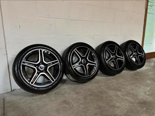 ORIGINELE MERCEDES 18" AMG VELGEN MET BANDEN, Autos : Pièces & Accessoires, Pneus & Jantes, Pneus et Jantes, Pneus été, 18 pouces