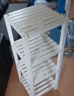 Houten plank, wit, 4 niveaus., Ophalen, Gebruikt