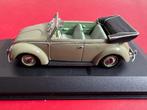 MINICHAMPS VW Kever Cabrio BEIGE (Model uit 1949) 1/43, Hobby en Vrije tijd, Modelauto's | 1:43, Ophalen of Verzenden, Gebruikt