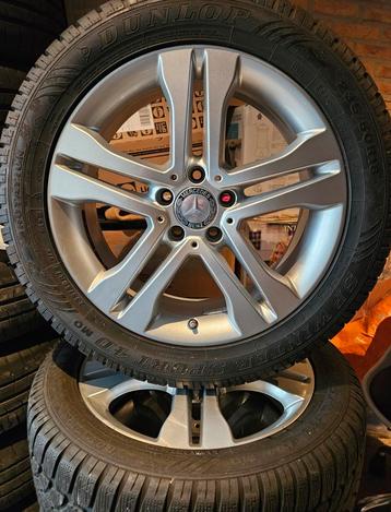 18 inch Mercedes GLA Winterset 5x112 Dunlop 6-8mm TPMS  beschikbaar voor biedingen