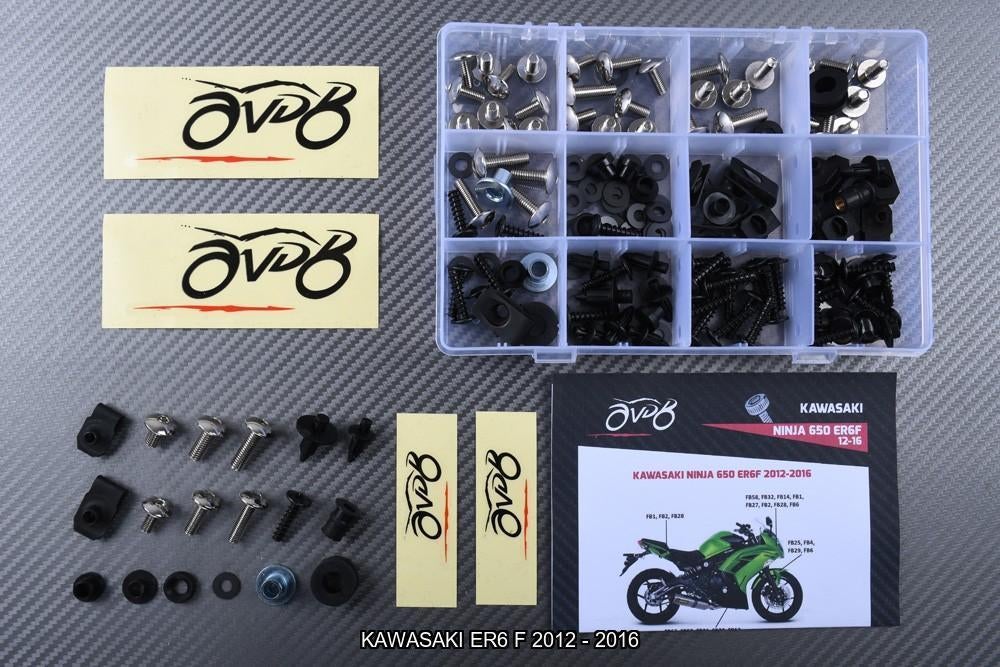 Kit visserie spécifique pour KAWASAKI ER6 F / N 2012 - 2016, Motos, Enlèvement ou Envoi, Neuf