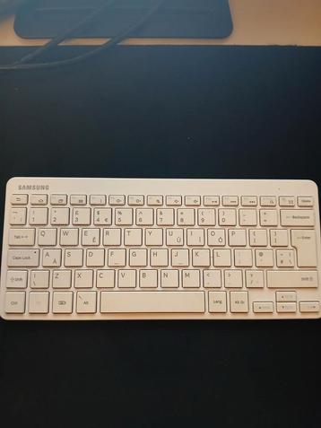 Clavier Bluetooth Samsung Blanc, Enlèvement, Comme neuf