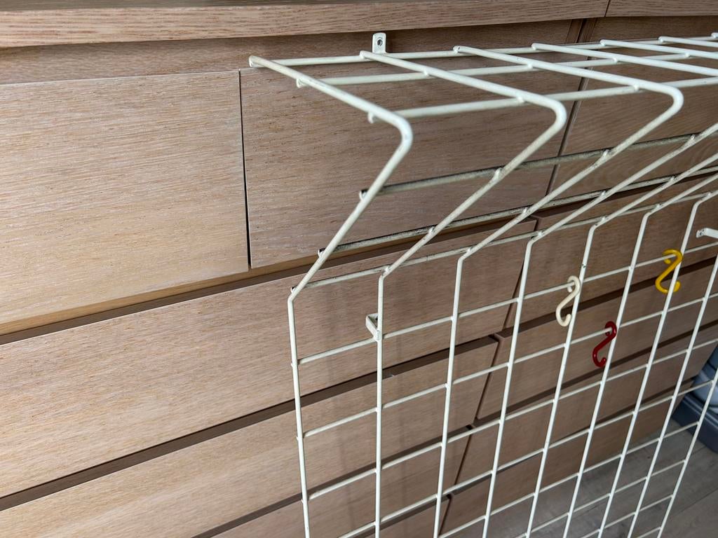 Vintage wandkapstok - ontwerp door Karl Fitchel jaren 50-60, Gebruikt, Metaal, 150 tot 200 cm, Ophalen