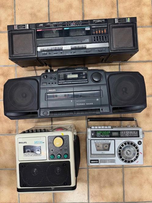 Radio Portable JVC Boombox, Philips Moving Sound, Seiko, Audio, Tv en Foto, Radio's, Gebruikt, Radio, Met cd-speler, Ophalen