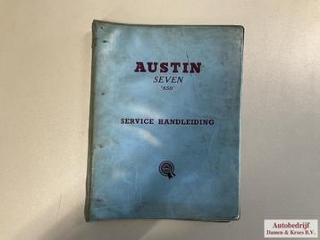 Service Handleiding Austin Seven publication order no. Nr. A, Enlèvement ou Envoi