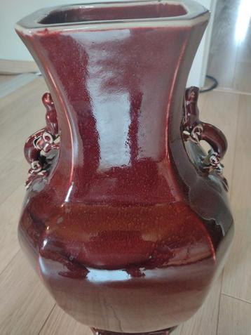 Chinese monochrome oxblood vase