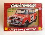 Mini Cooper S 1964 Rally Monte Carlo puzzel., Ophalen of Verzenden, Minder dan 500 stukjes, Zo goed als nieuw, Legpuzzel