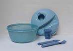 Tupperware « Salade Party » 1,5 liter - blauw, Huis en Inrichting, Ophalen of Verzenden, Nieuw, Blauw, Bus of Trommel