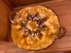 Grote ronde keramische bord/schaal van Vallauris, Huis en Inrichting, Keuken | Servies, Keramiek, Ophalen of Verzenden, Zo goed als nieuw
