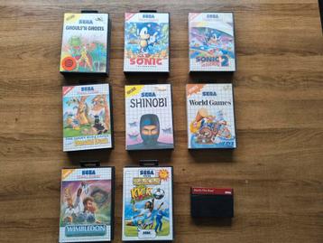 Sega master system games beschikbaar voor biedingen