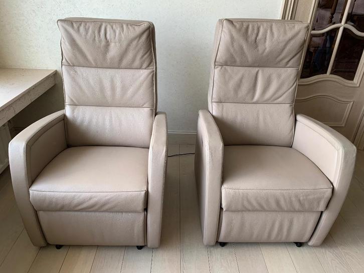 Relaxzetel, Huis en Inrichting, Fauteuils, Zo goed als nieuw, Leer, 50 tot 75 cm, Minder dan 75 cm, Ophalen