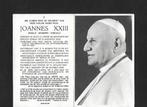 Bidprentje Paus JOANNES XXIII, Verzamelen, Bidprentjes en Rouwkaarten, Ophalen of Verzenden, Bidprentje
