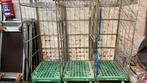 Rolcontainer 3-hek (3 stuks), Doe-het-zelf en Bouw, 100 liter of meer, Ophalen, Gebruikt, Transportkar