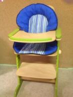 Chaise haute en bois - Marque Geuther, Chaise évolutive, Utilisé, Enlèvement ou Envoi, Plateau amovible