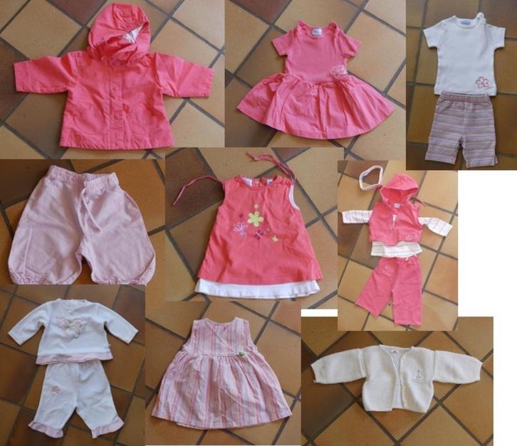 Lot de vêtements pour bébés (filles 6 mois), Kinderen en Baby's, Babykleding | Baby-kledingpakketten, Gebruikt, Maat 68, Ophalen of Verzenden